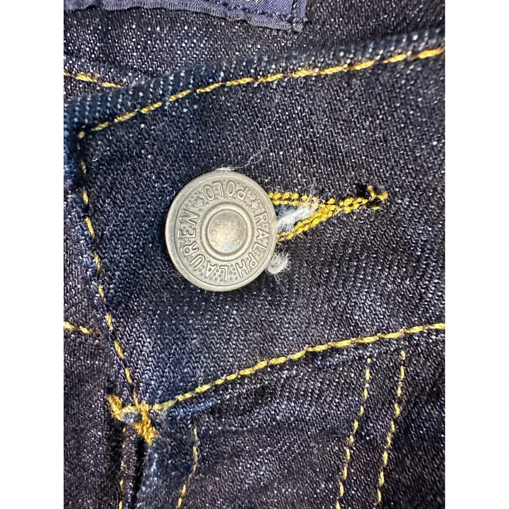 Polo Ralph Lauren Varick Slim‎ Straight Jeans Mens 32x34 Dark Wash Denim